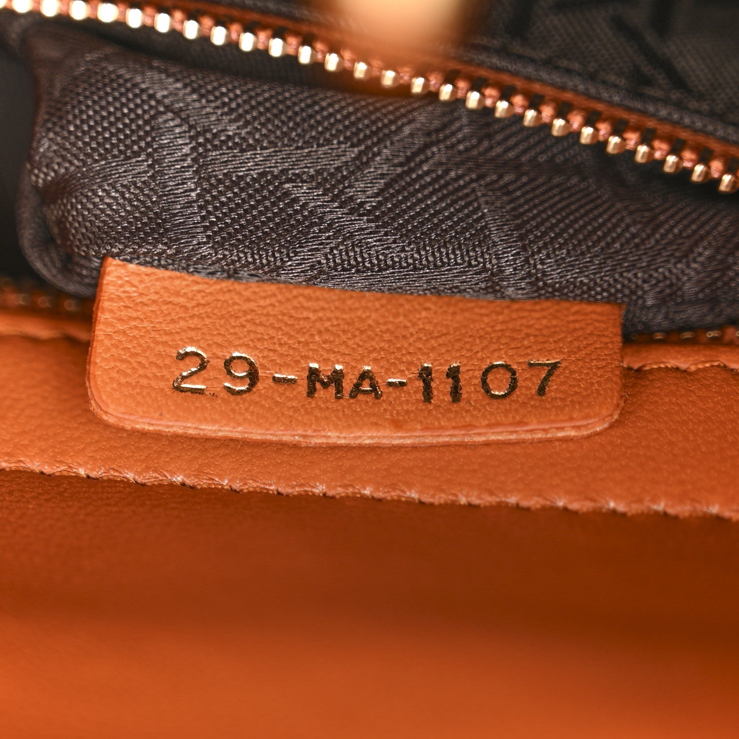 Christian Dior Lambskin Cannage Small Lucky Badges My Lady Dior Orange