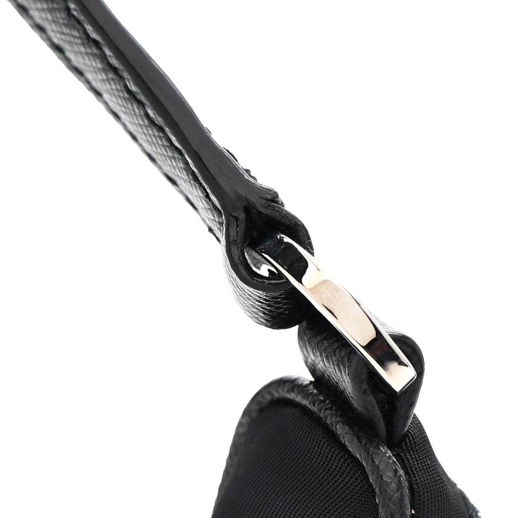 Prada Tessuto Nylon Saffiano Mini Re-Edition 2005 Bag Black