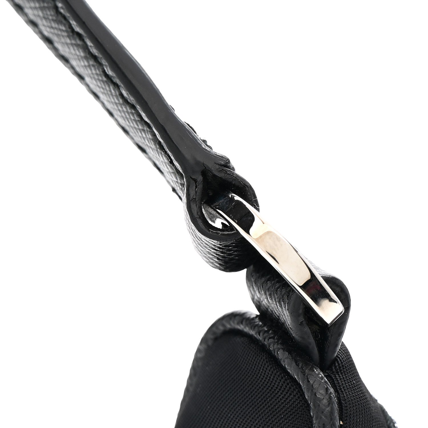 Prada Tessuto Nylon Saffiano Mini Re-Edition 2005 Bag Black