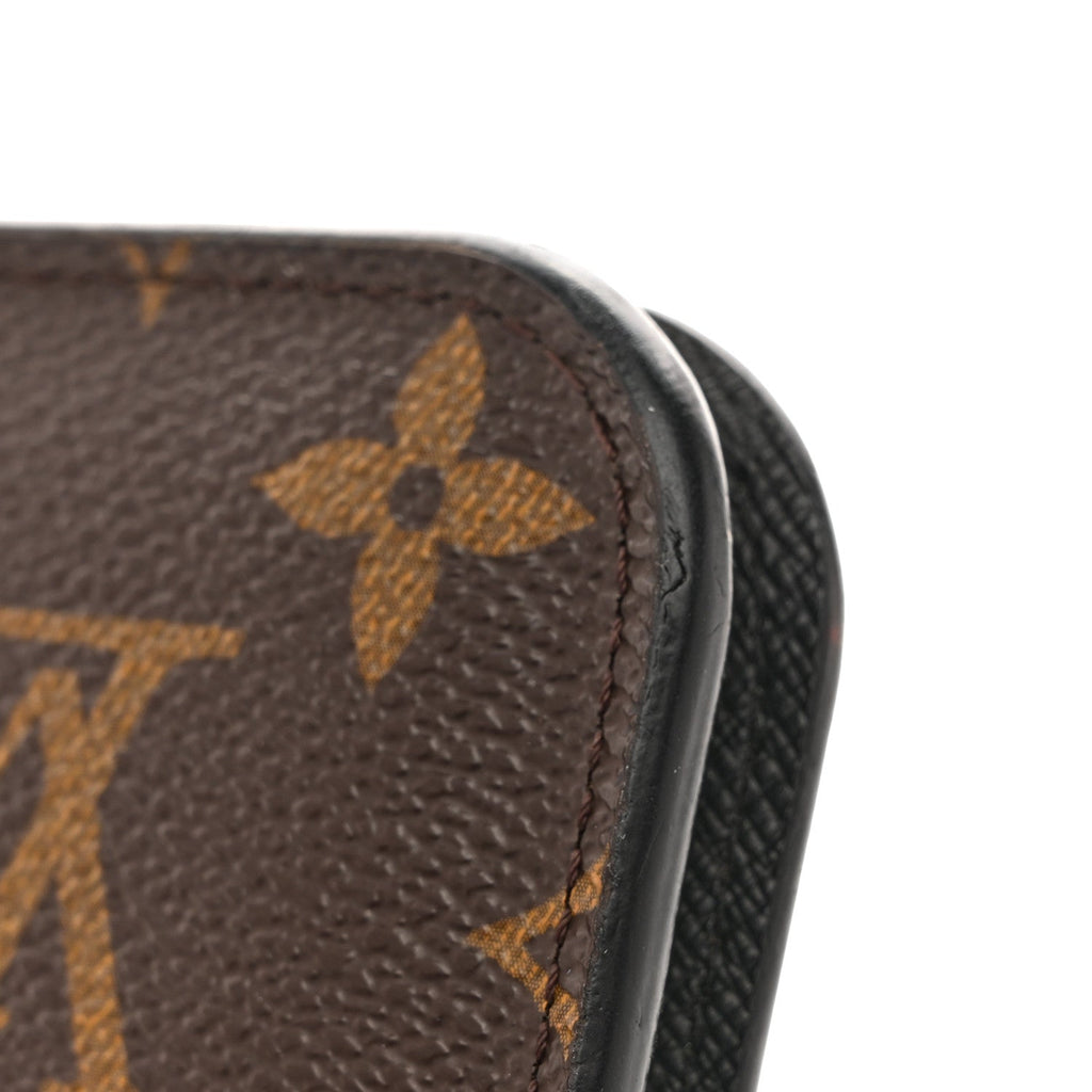 Louis Vuitton Monogram Calfskin Kimono Wallet Black