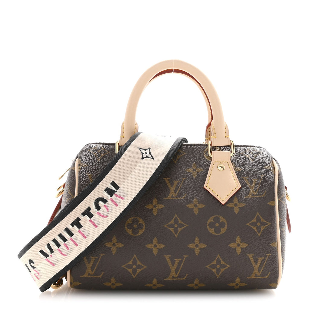 Louis Vuitton Monogram Speedy Bandouliere 20 Black