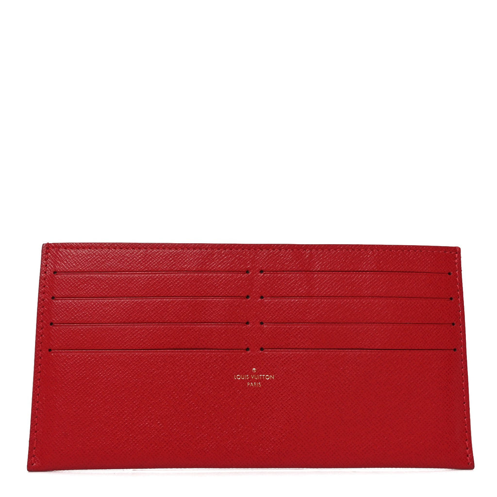 Louis Vuitton Calfskin Felicie Card Holder Insert Fuchsia