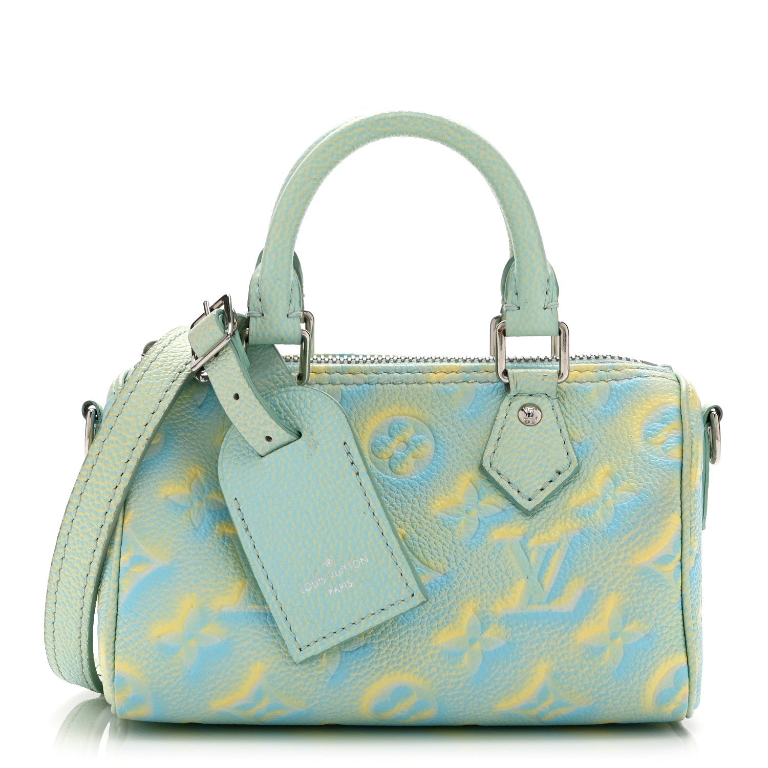 Louis Vuitton Empreinte Monogram Summer Stardust Nano Speedy Water Green