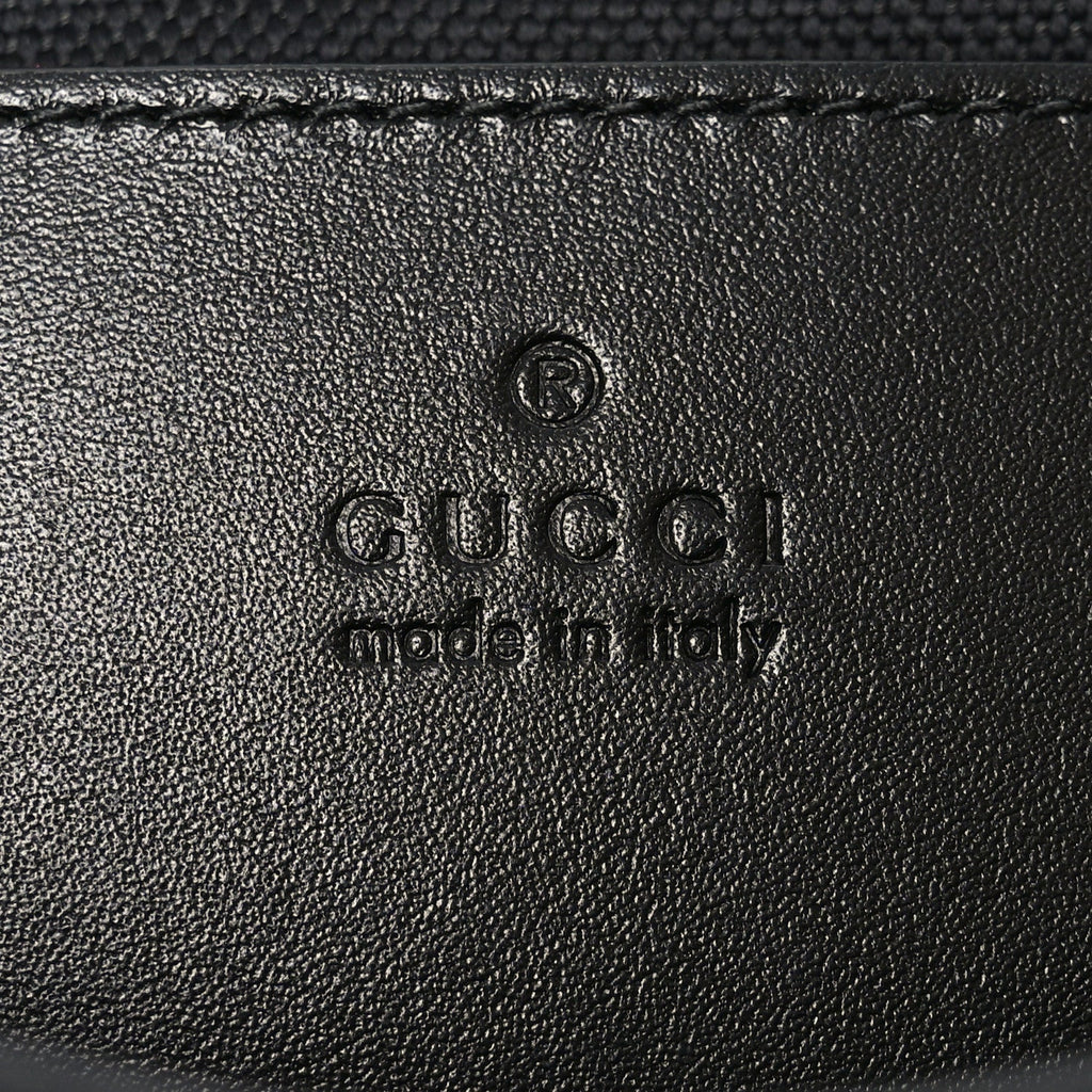 Gucci GG Calfskin Embossed Emblem Arabella Bag Black