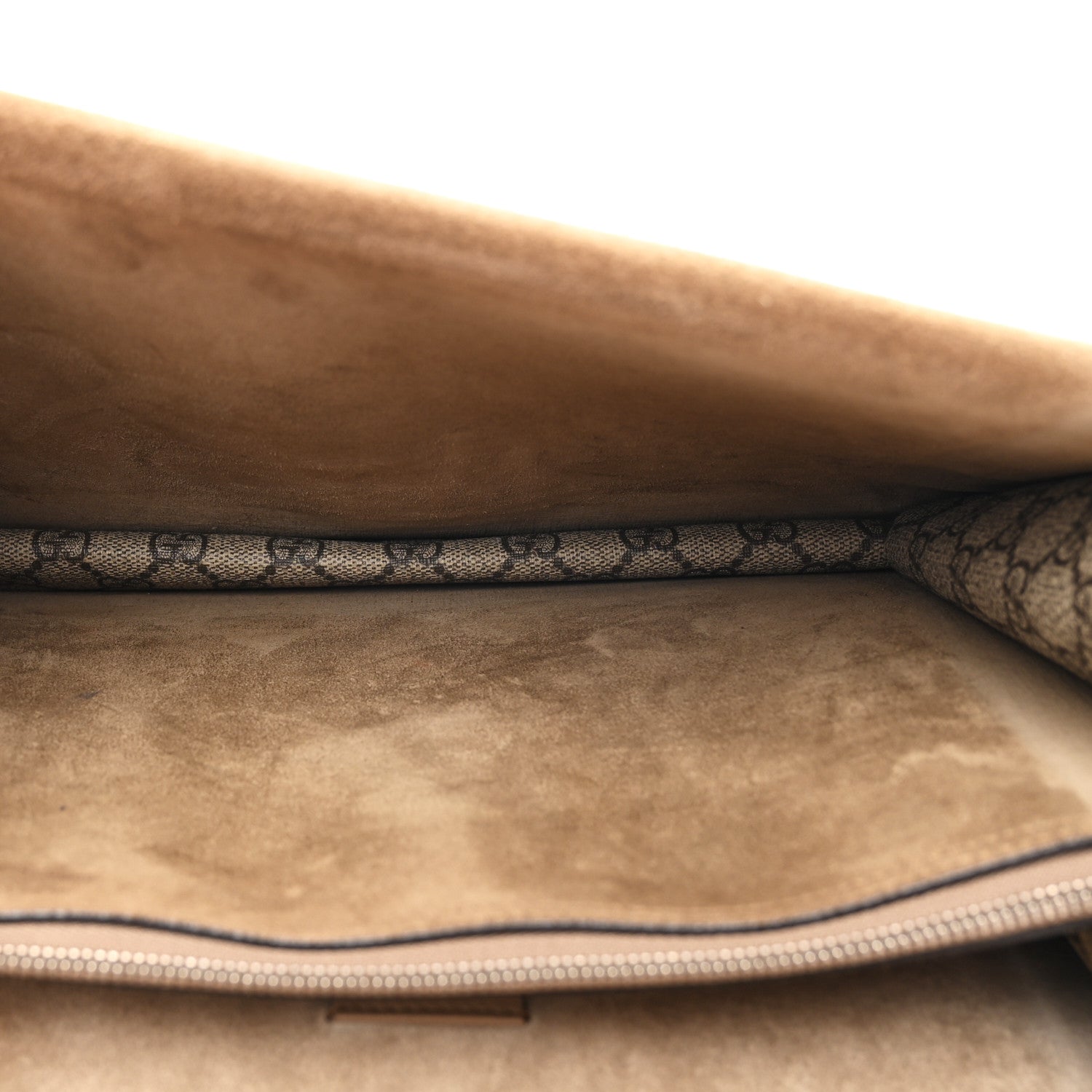Gucci GG Supreme Monogram Medium Dionysus Shoulder Bag Taupe