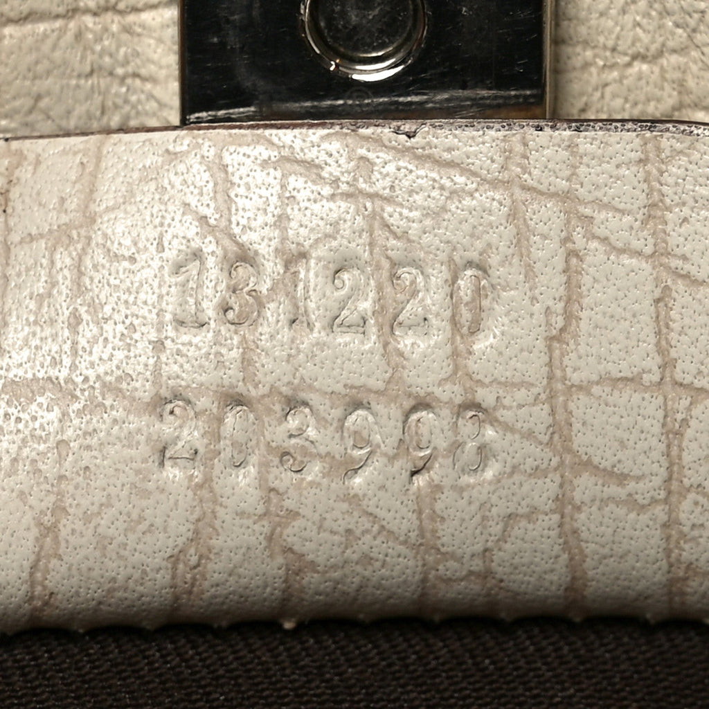 Gucci GG Plus Monogram Small Vertical Tote Off White