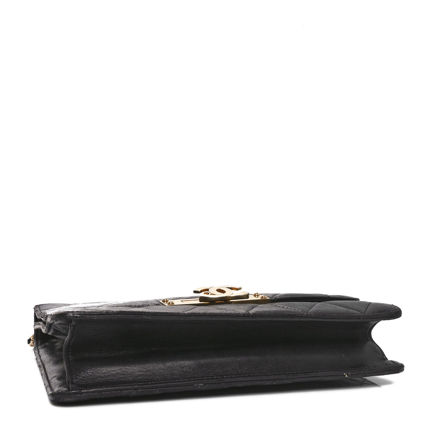 Chanel Lambskin Quilted Medium Golden Class Flap Black