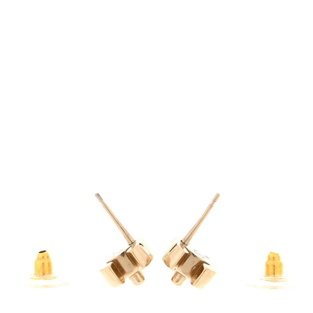 Metal CC Turnlock Earrings Gold