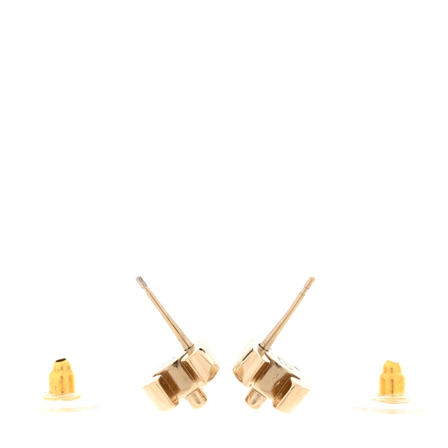 Metal CC Turnlock Earrings Gold