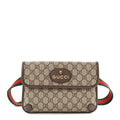 Gucci GG Supreme Monogram Neo Vintage Web Belt Bag Brown