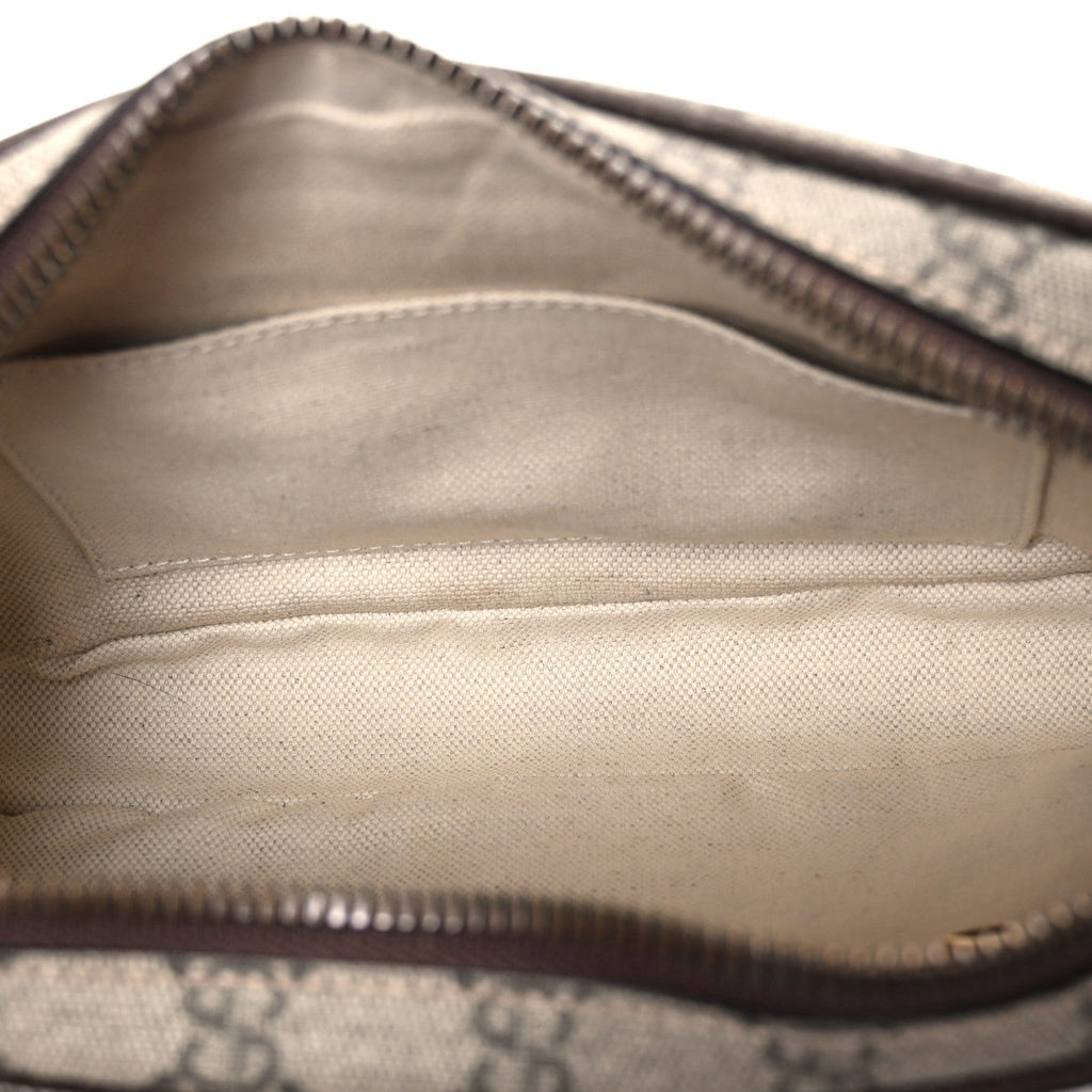 Gucci Soft GG Supreme Monogram Medium Ophidia Belt Bag Dark Brown