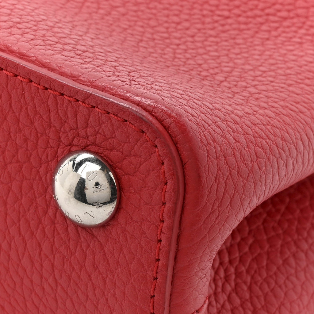 Louis Vuitton Taurillon Capucines BB Scarlet Red