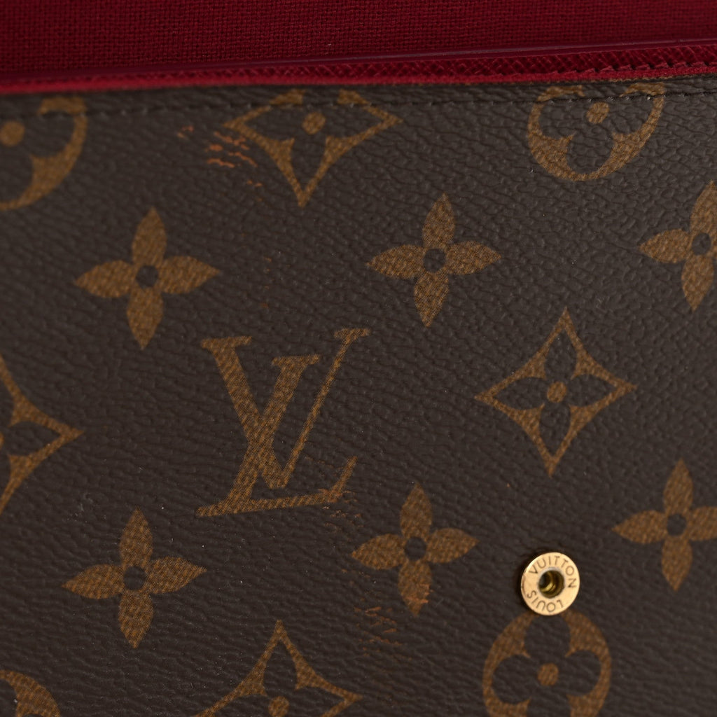 Louis Vuitton Monogram Pochette Felicie Chain Wallet Fuchsia