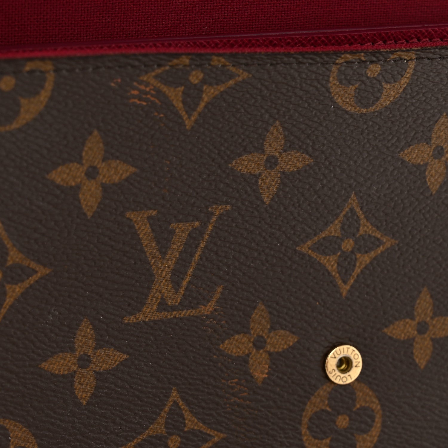 Louis Vuitton Monogram Pochette Felicie Chain Wallet Fuchsia