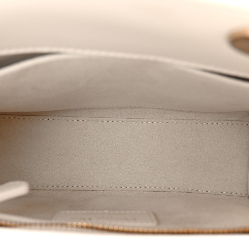 Christian Dior Lambskin Cannage Small My ABCDior Lady Dior White