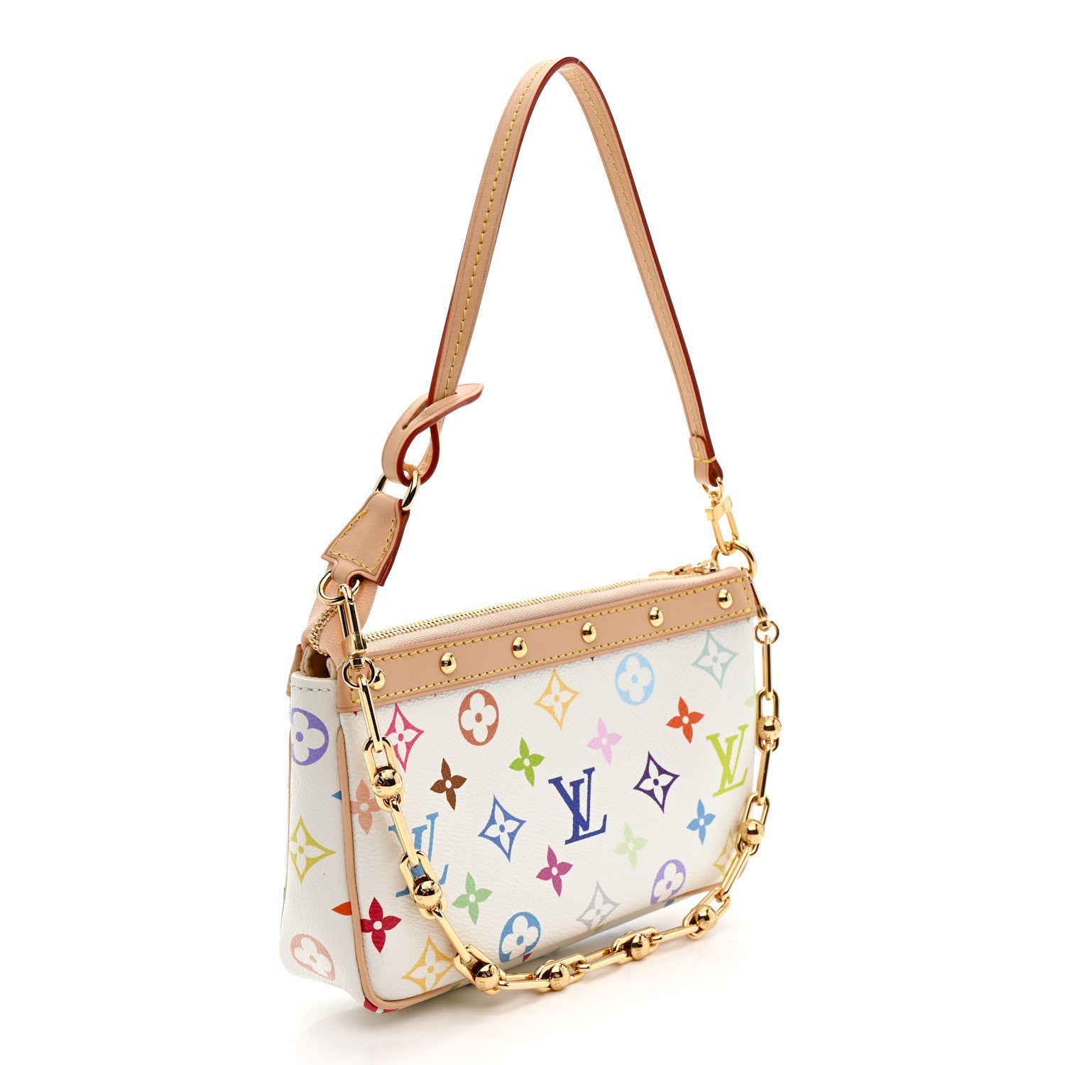 Louis Vuitton LV X TM Monogram Multicolor Pochette Accessories White