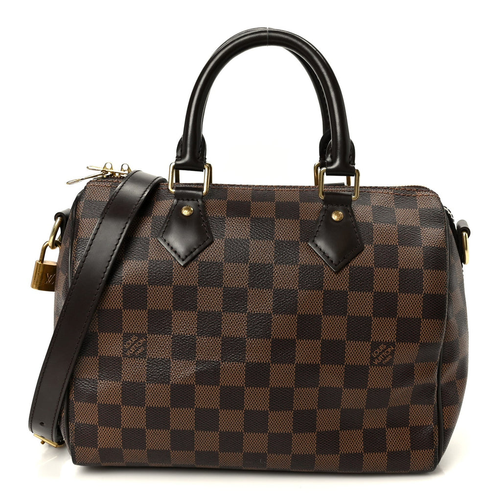 Louis Vuitton Damier Ebene Speedy Bandouliere 25