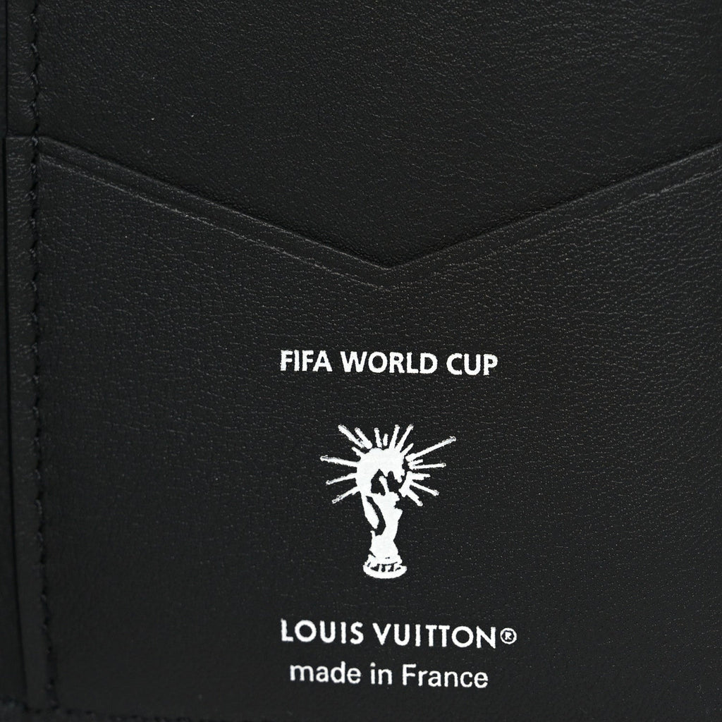 Louis Vuitton X FIFA Grained Calfskin Pocket Organizer Black
