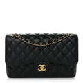 Chanel Caviar Quilted Jumbo Double Flap Black