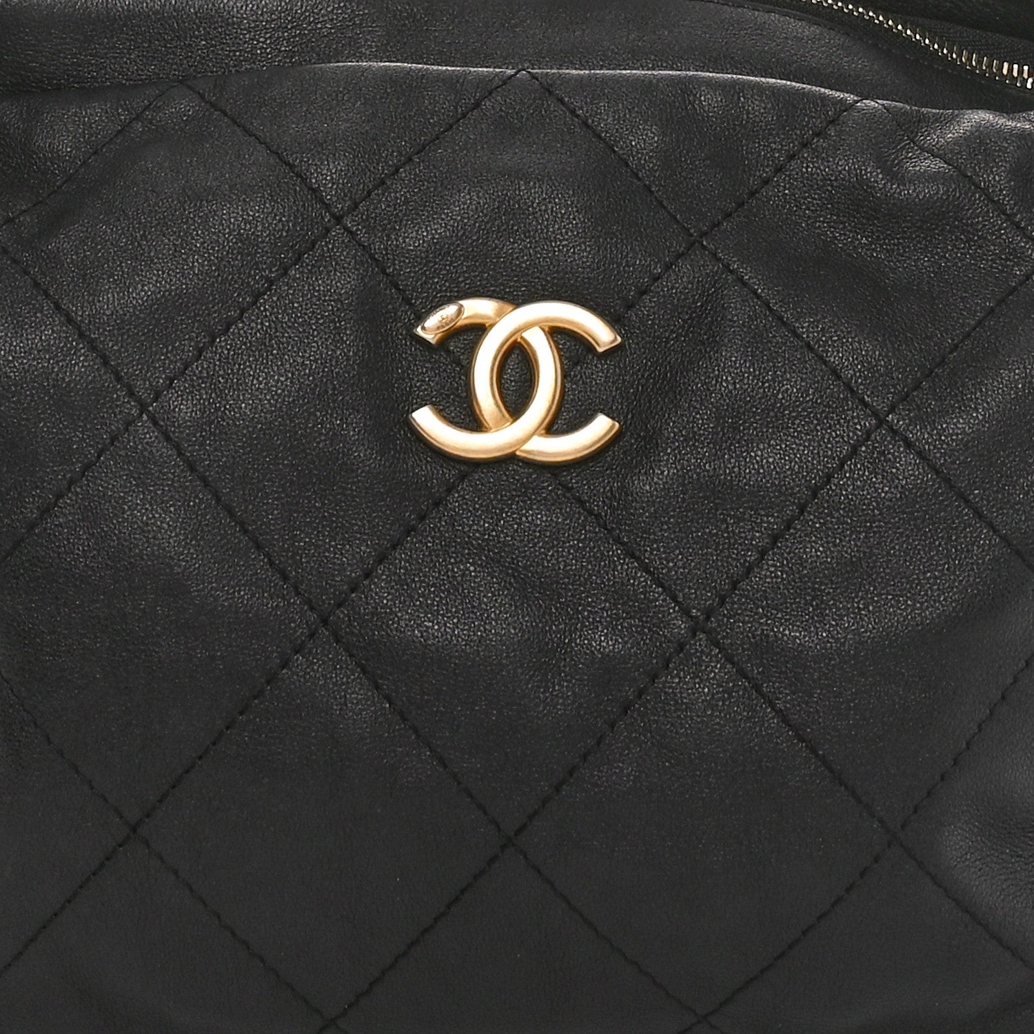 Chanel Calfskin Quilted Daily Hobo Black