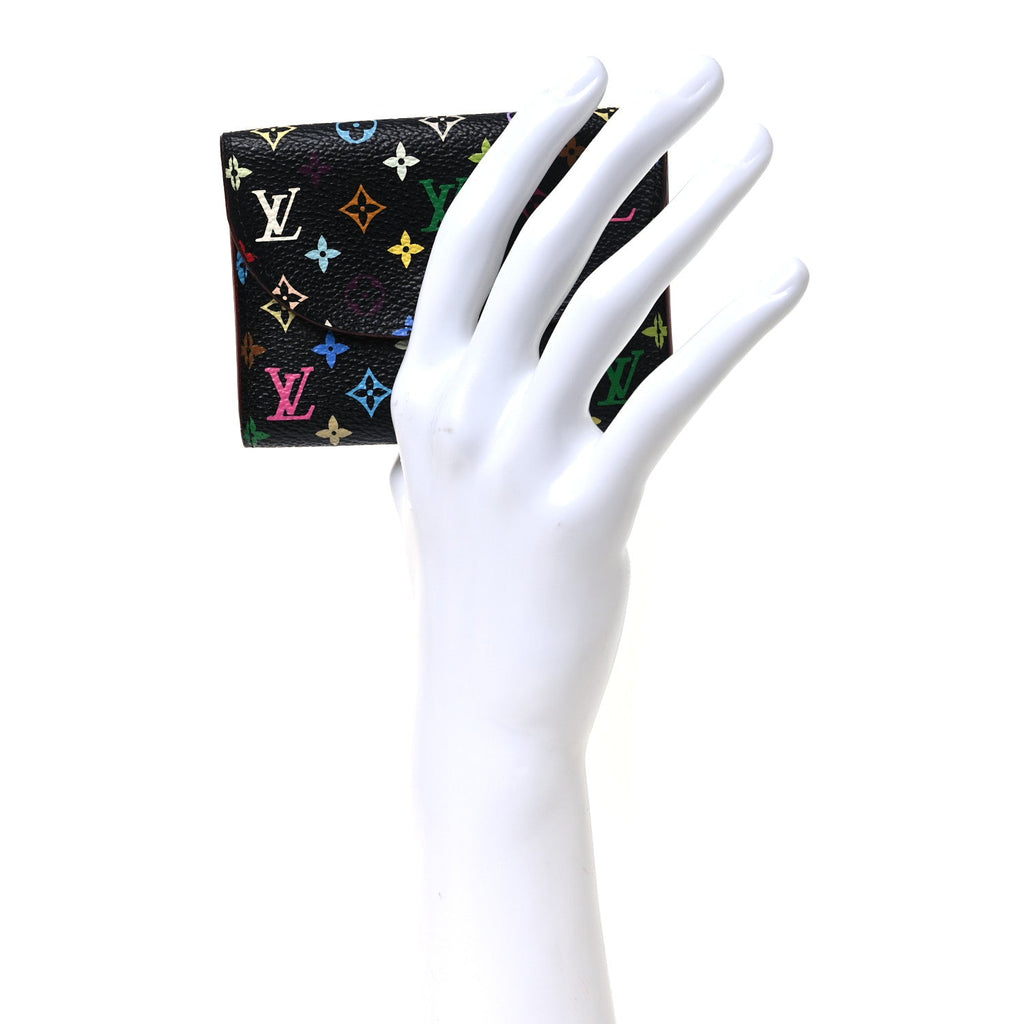 Louis Vuitton Monogram Multicolor Business Card Holder Black Grenade