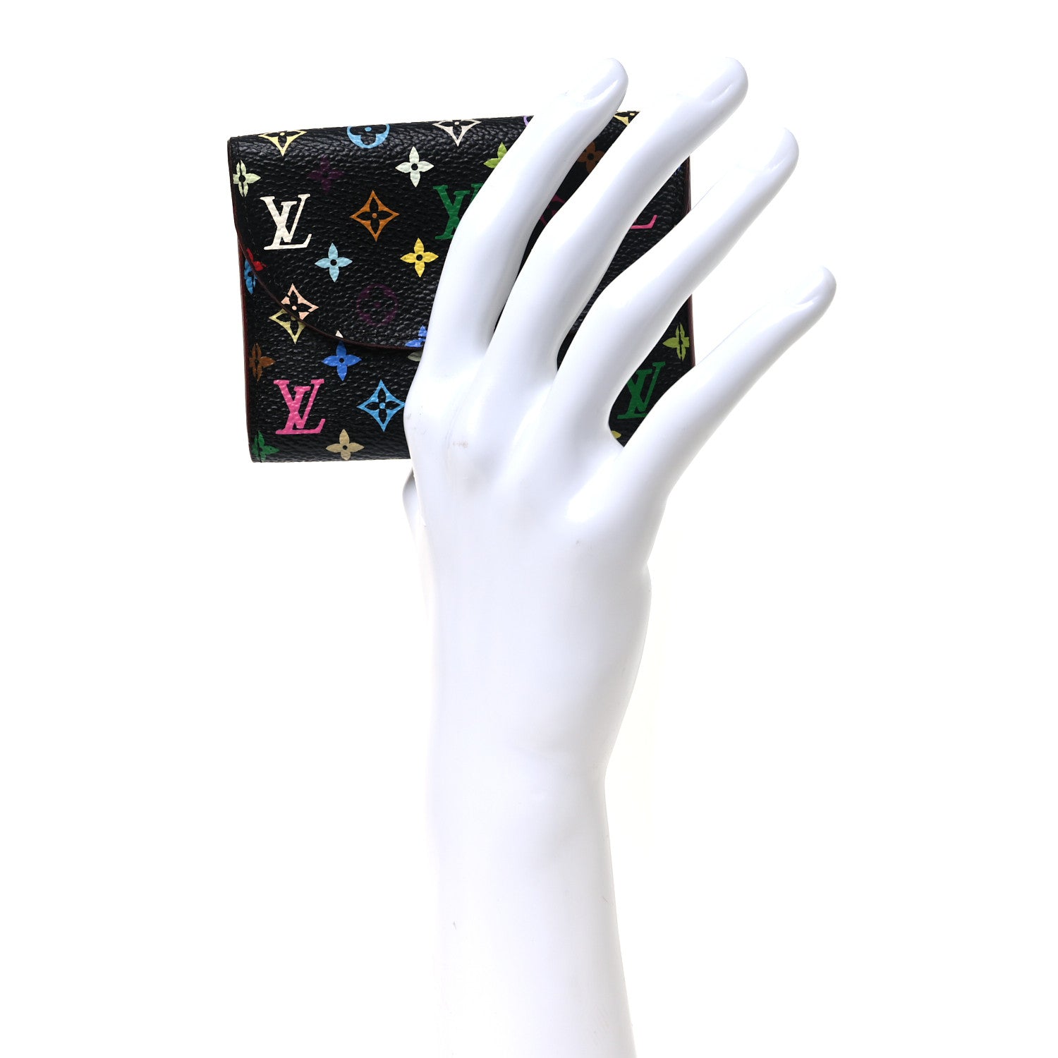 Louis Vuitton Monogram Multicolor Business Card Holder Black Grenade