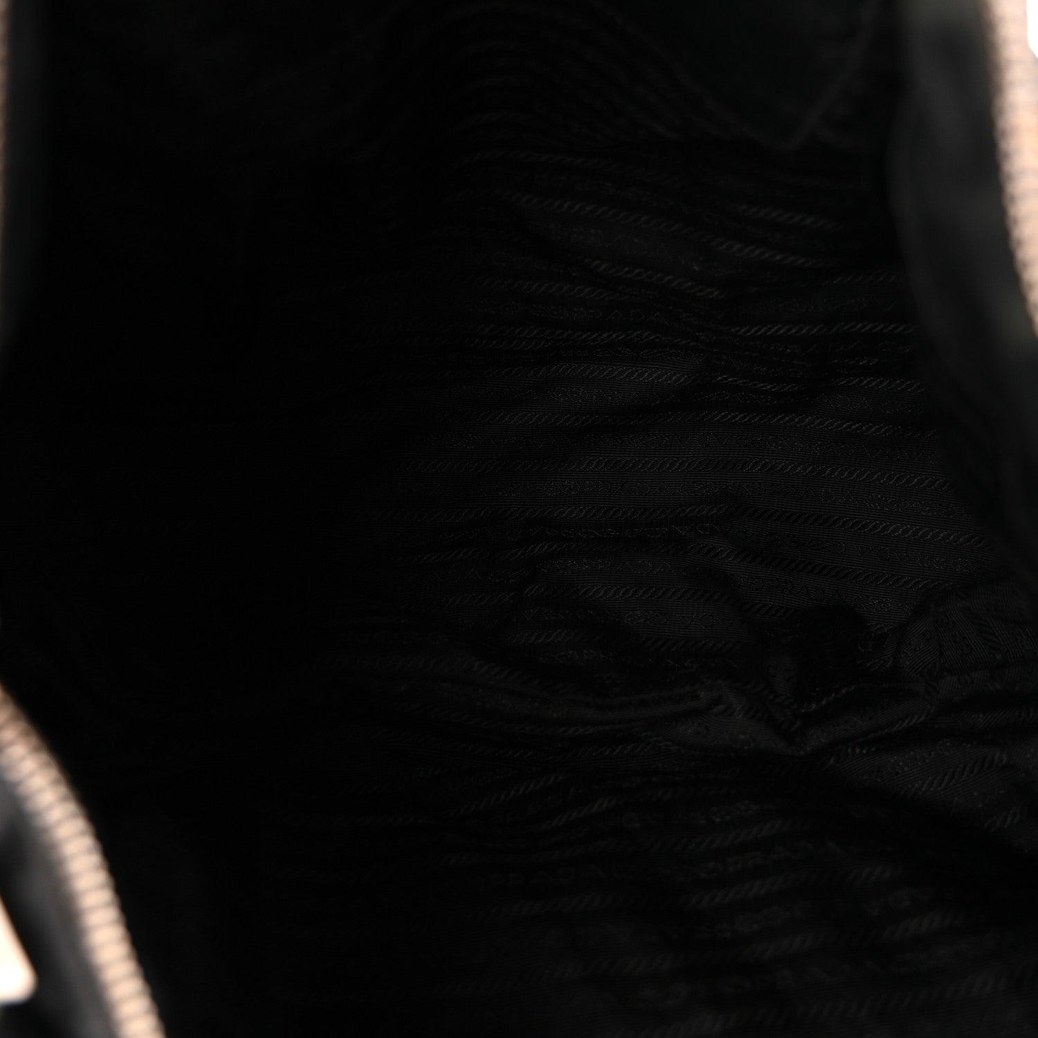 Prada Tessuto Nylon Vitello Daino Shopping Satchel Black