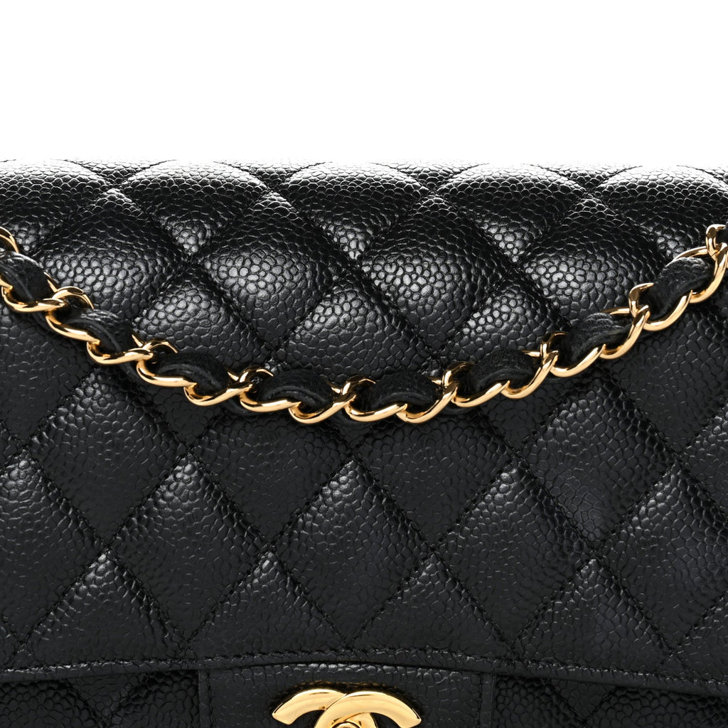 Chanel Caviar Quilted Medium Double Flap Black