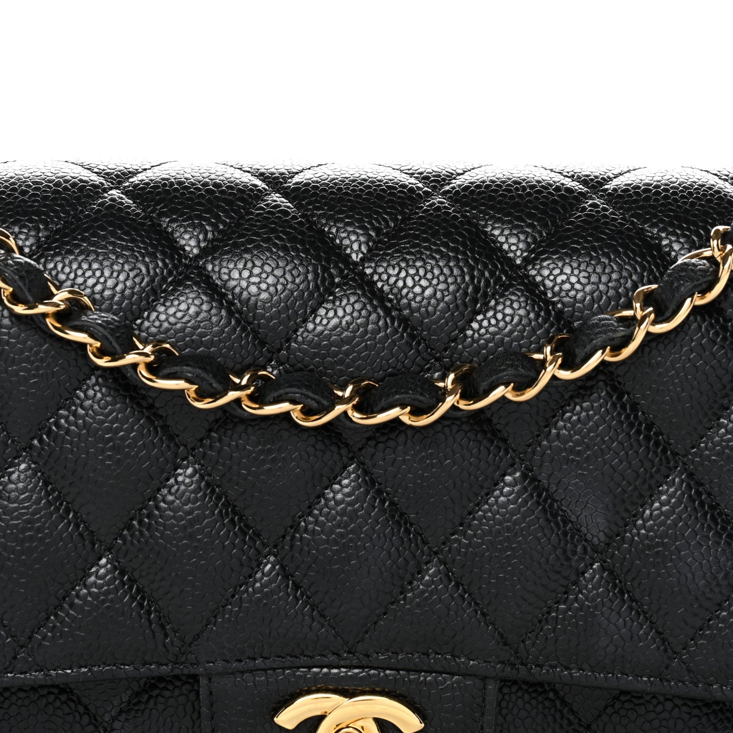 Chanel Caviar Quilted Medium Double Flap Black
