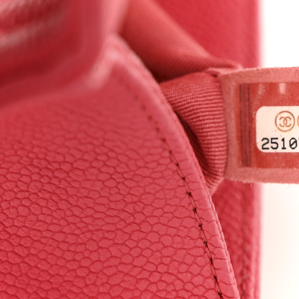 Chanel Caviar Quilted Small Boy Flap Red