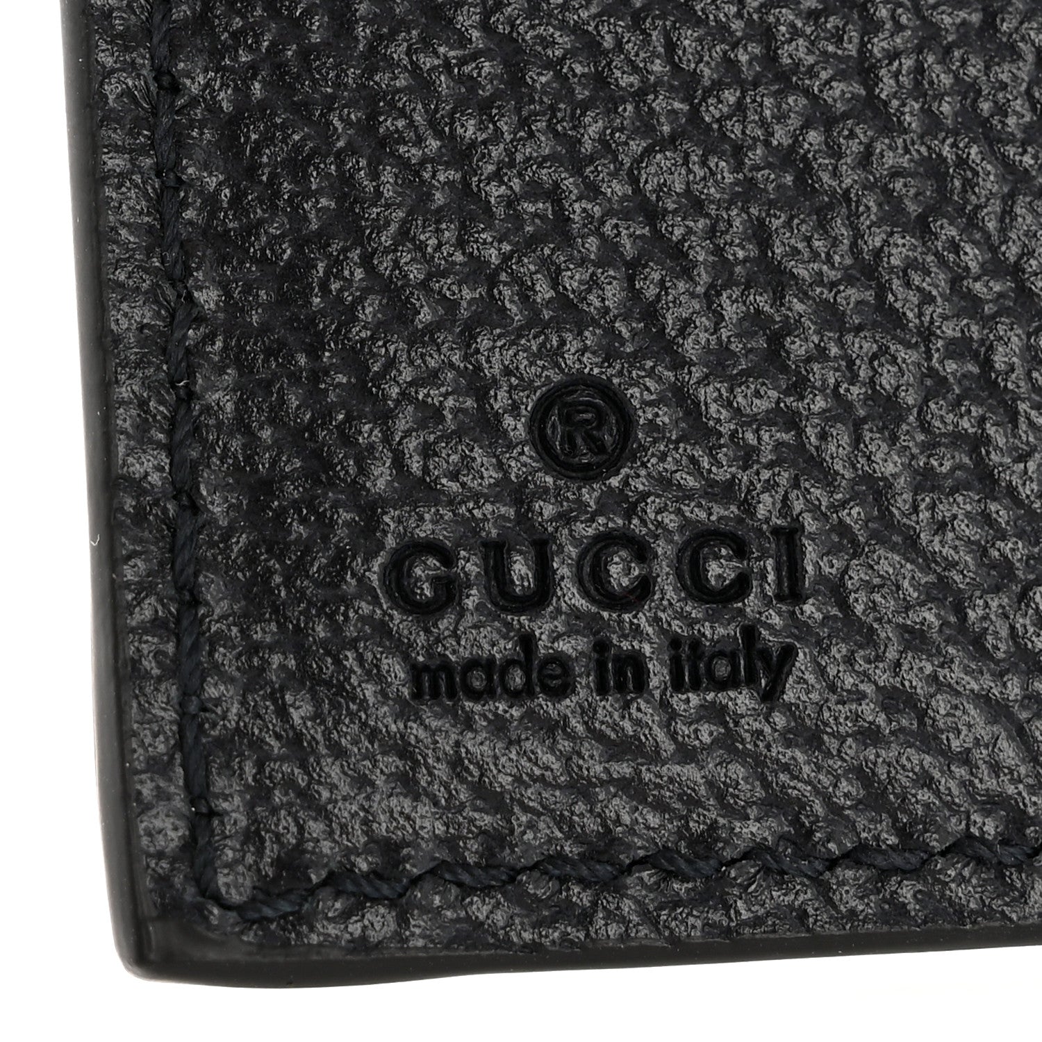 Gucci GG Supreme Monogram Textured Dollar Calfskin Web Ophidia Card Case Beige Blue