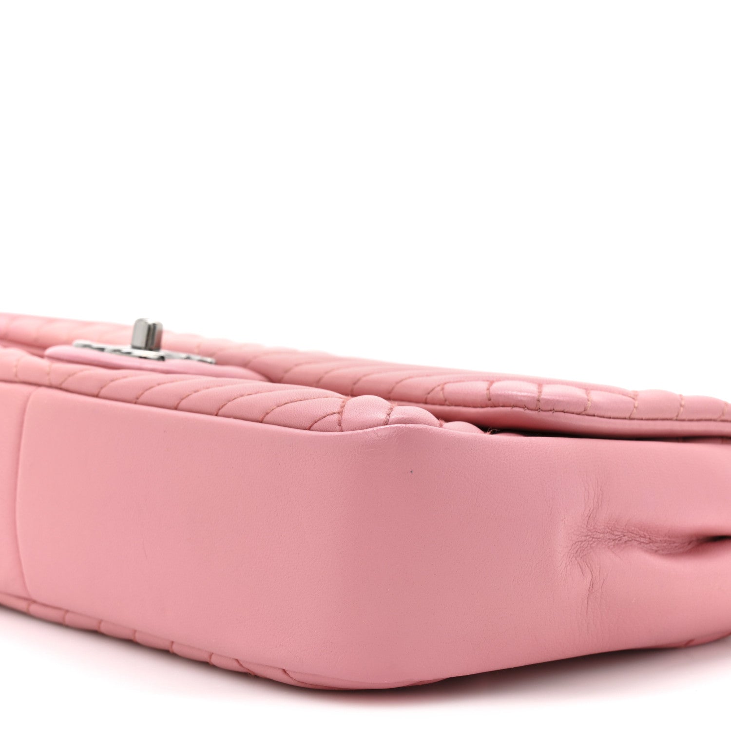 Chanel Lambskin Quilted Medium CC Crossing Flap Pink
