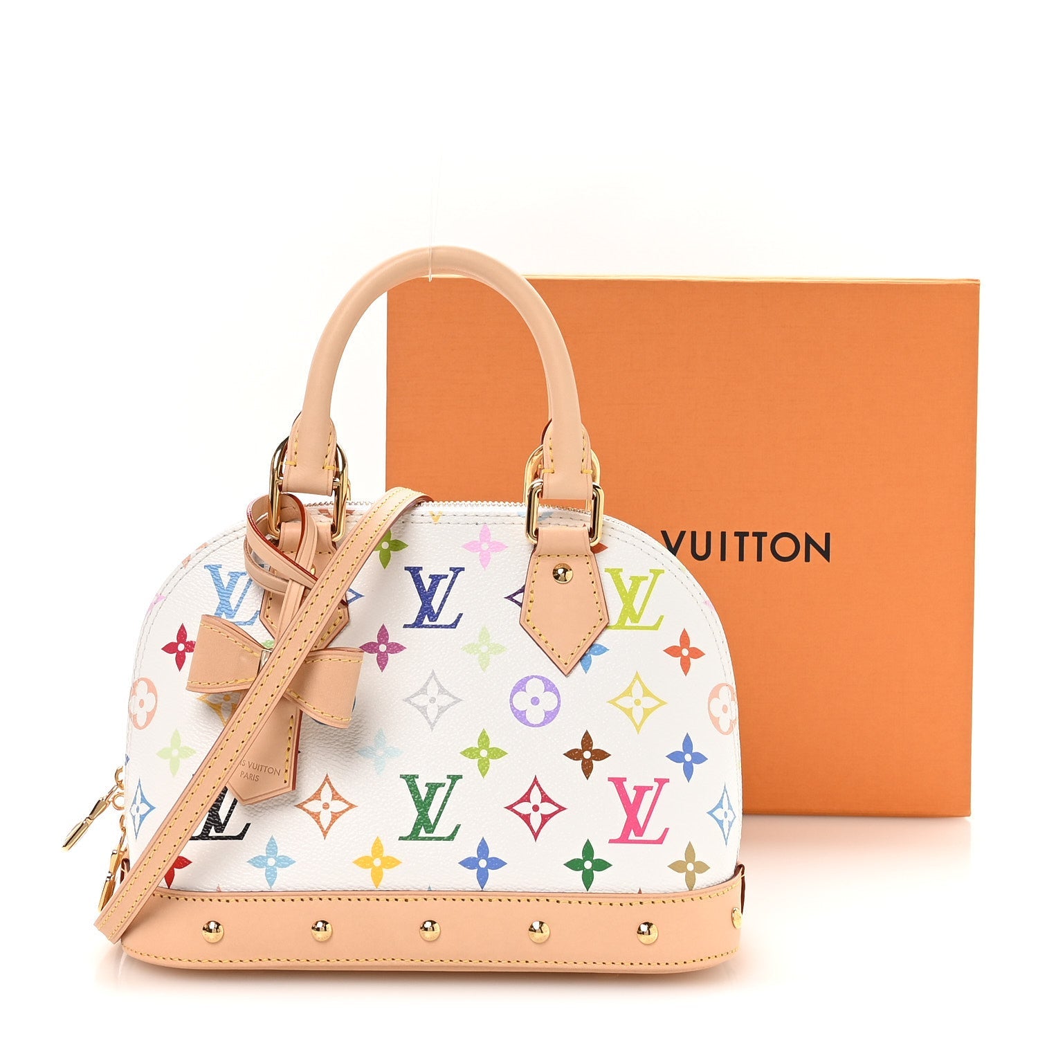 Louis Vuitton LV x TM Monogram Multicolor Alma BB White