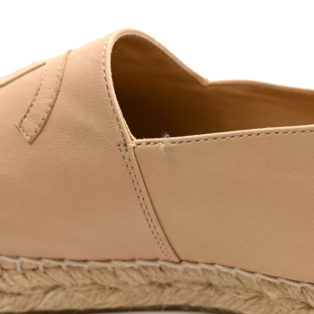 Lambskin CC Espadrilles 39 Beige Black