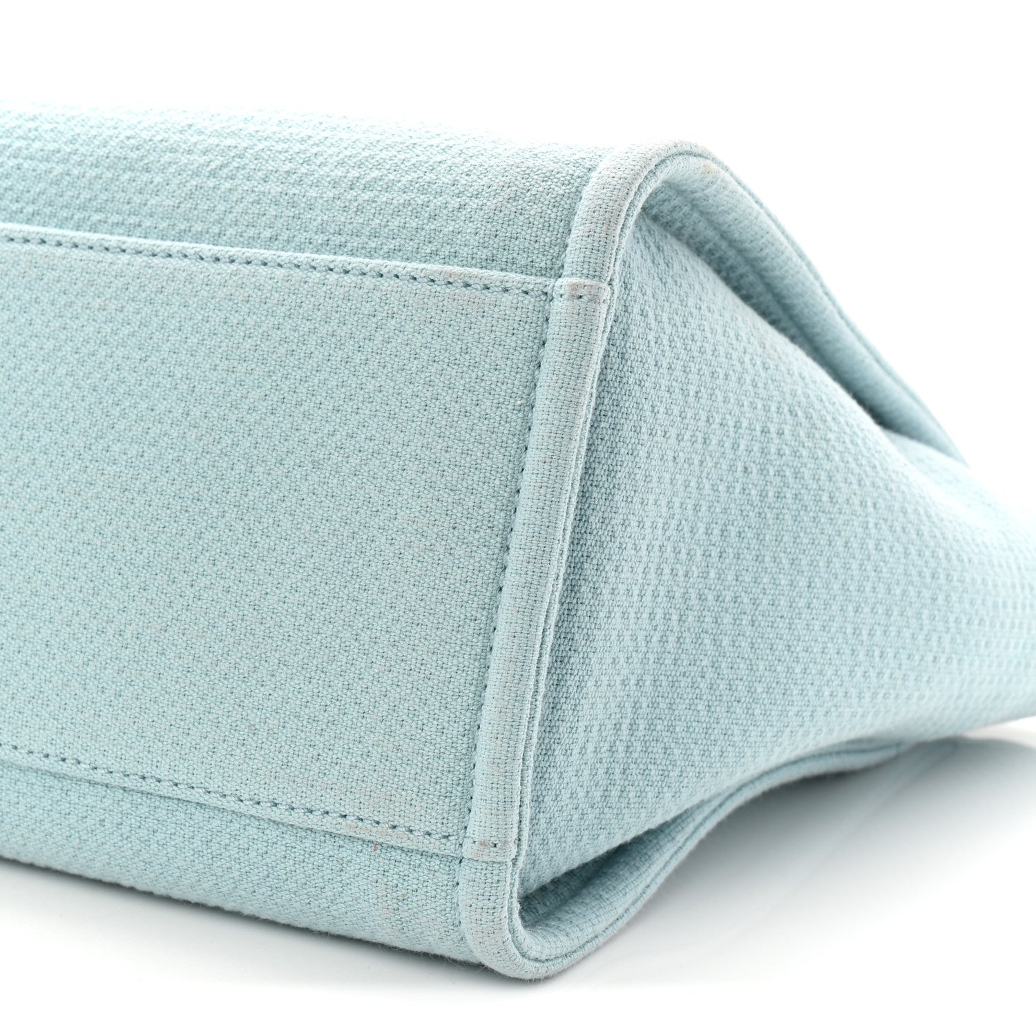 Chanel Mixed Fibers Small Deauville Tote Light Blue