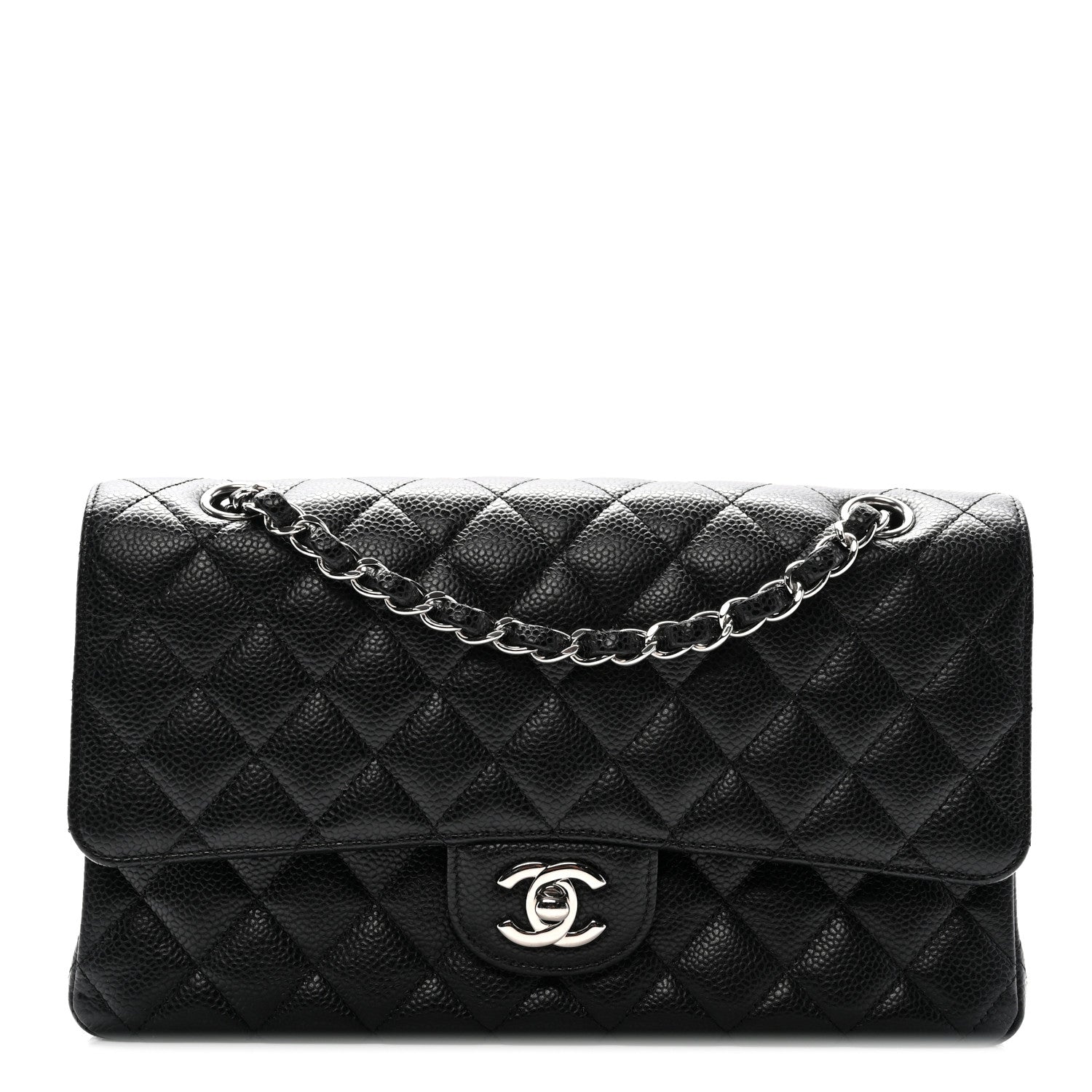 Chanel Caviar Quilted Medium Double Flap Black