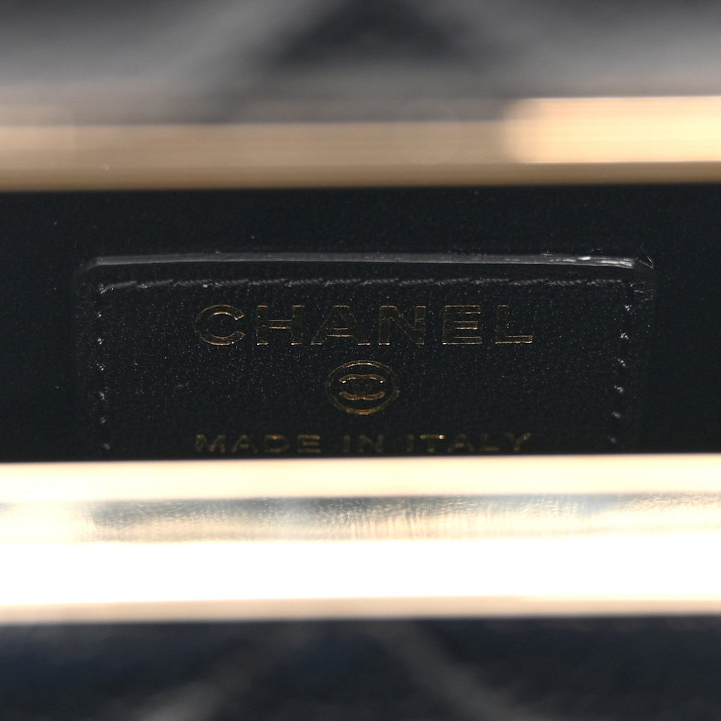 Chanel Caviar Quilted Evening Box Bag Black