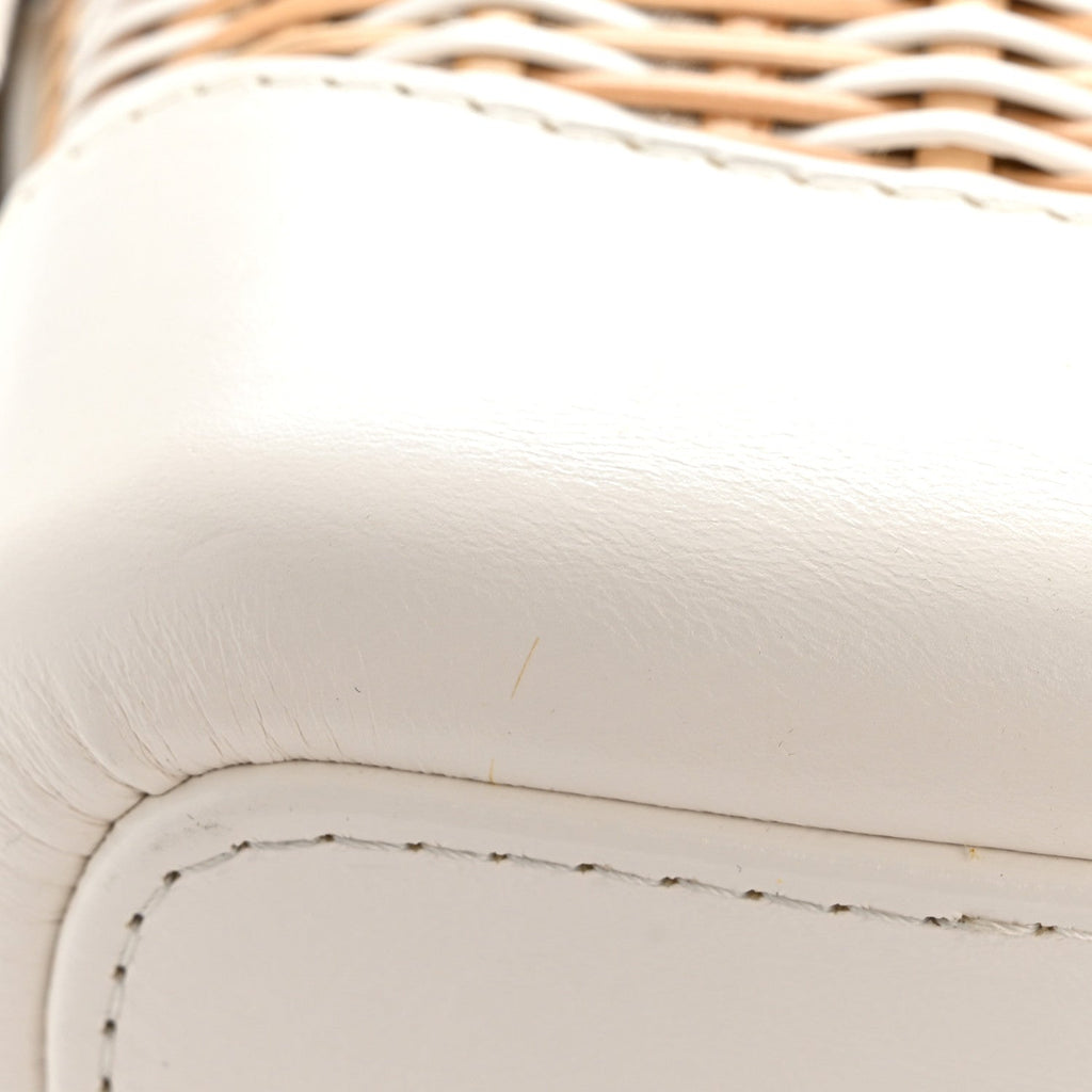 Chanel Rattan Calfskin Small Gabrielle Hobo Beige Ivory