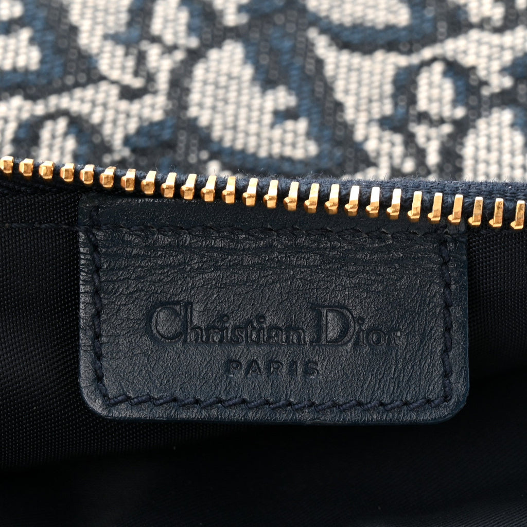 Christian Dior Monogram Mini Saddle Pochette Navy