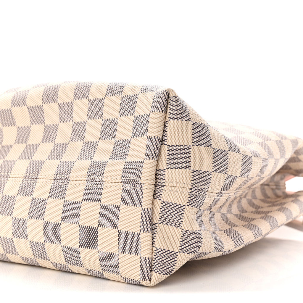 Louis Vuitton Damier Azur Graceful MM Rose Ballerine
