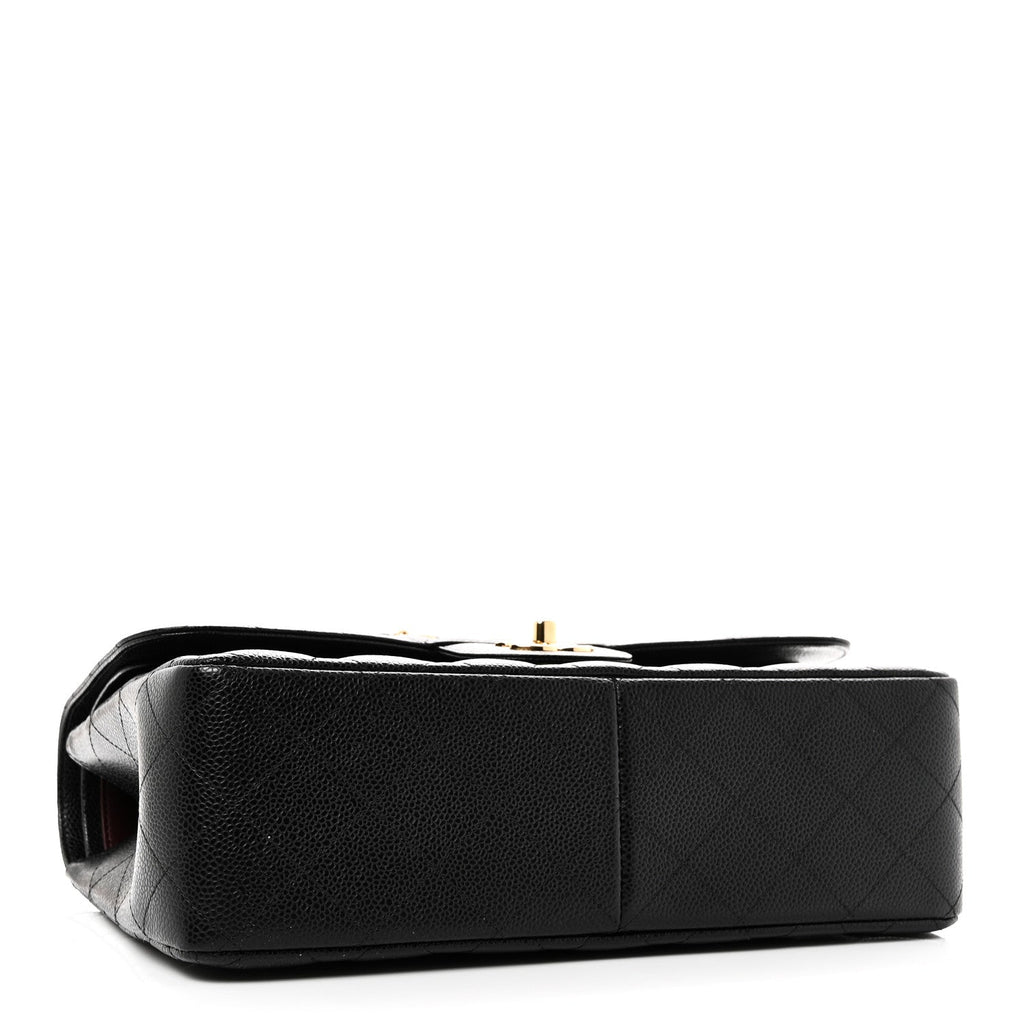 Chanel Caviar Quilted Jumbo Double Flap Black