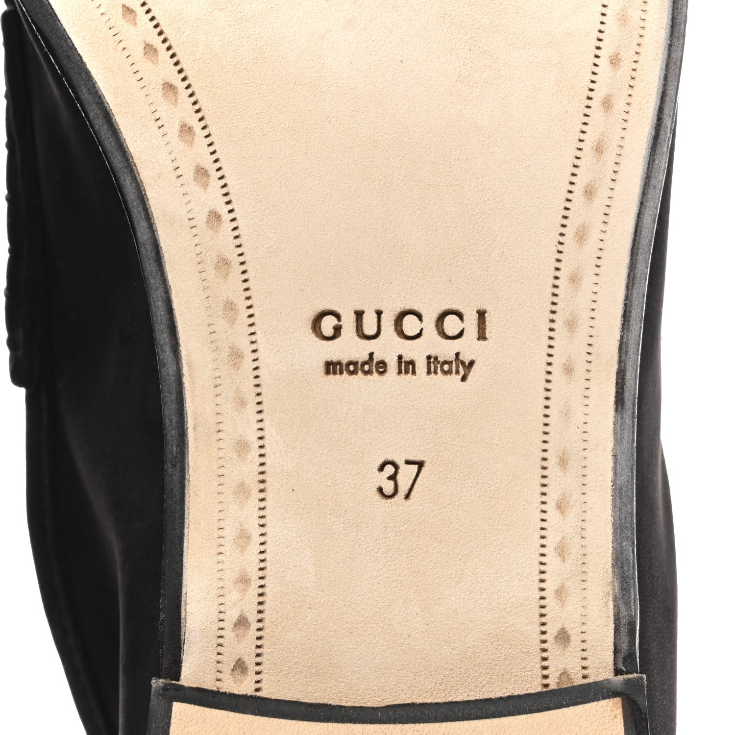 Gucci Suede Calfskin Womens 1953 Horsebit Loafers 37 Black