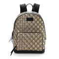 Gucci GG Supreme Monogram Bees Print Small Day Backpack Beige Oro Black
