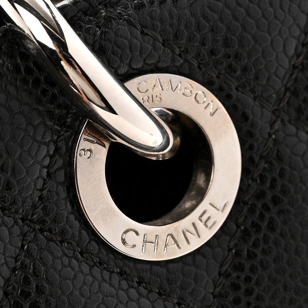 Chanel Caviar Quilted Grand Shopping Tote GST Black