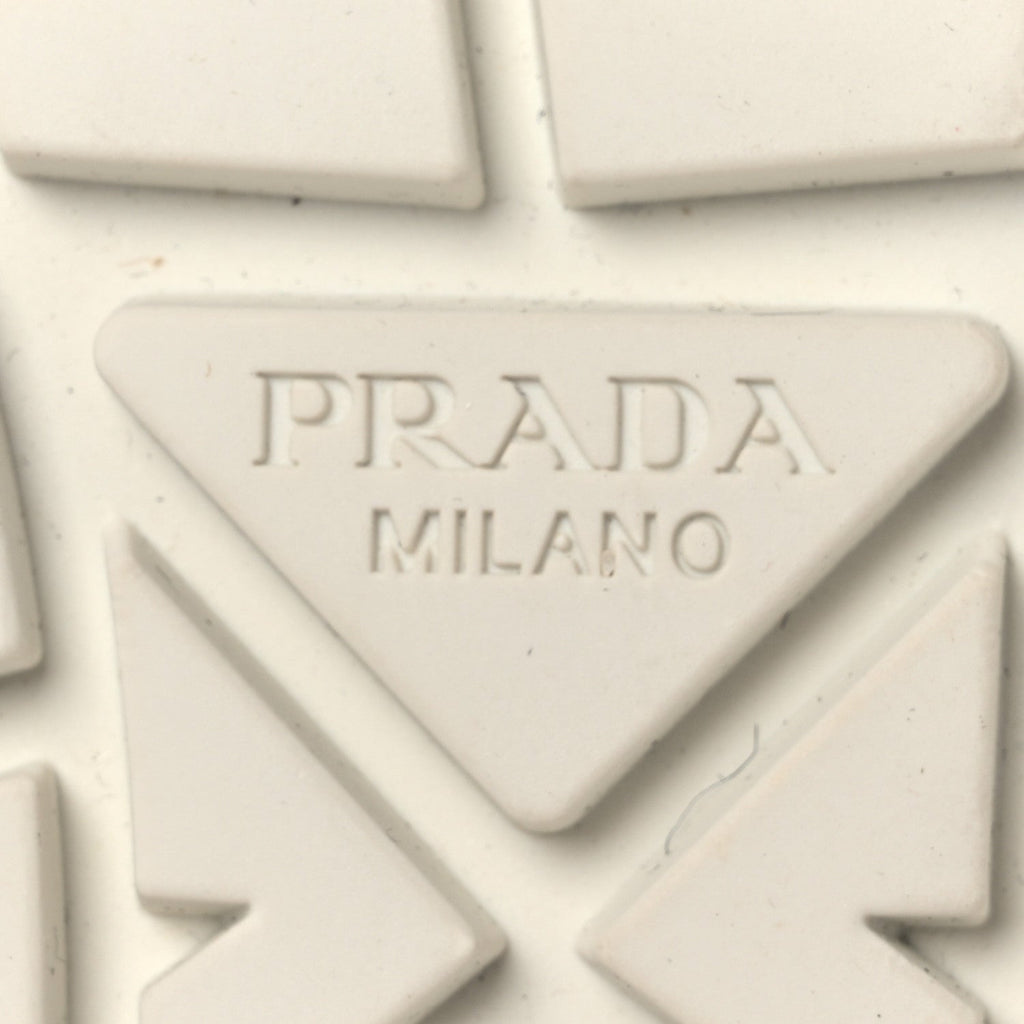 Prada Re-Nylon Gabardine Triangle Logo Double Wheel 50mm Sneakers 38 Cielo