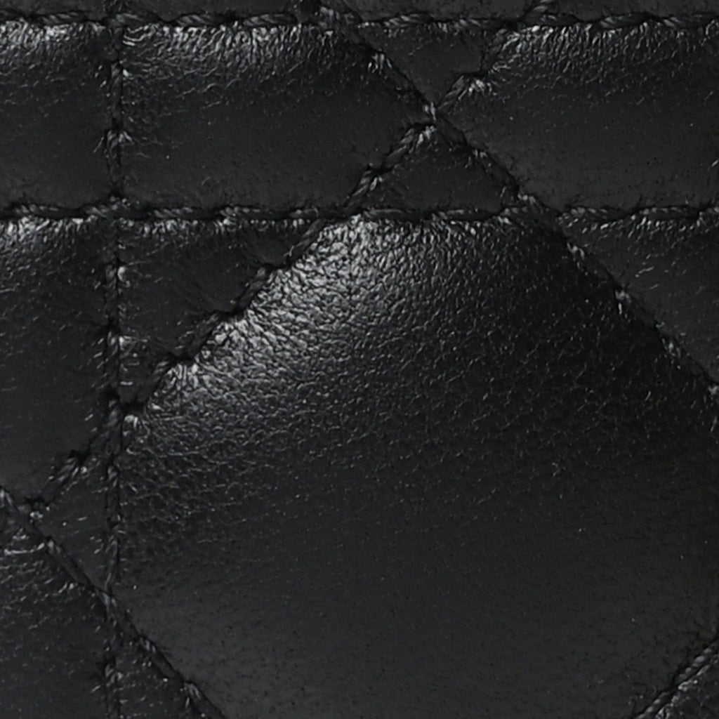 Christian Dior Lambskin Cannage Micro Lady Dior Black