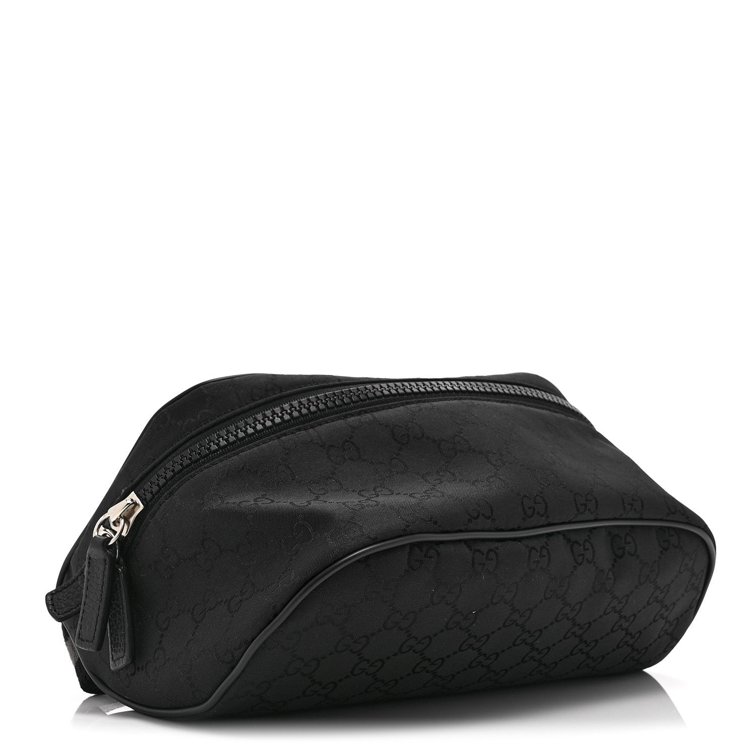 Gucci Nylon Monogram Fanny Pack Belt Bag Black
