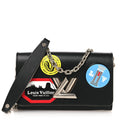Louis Vuitton Epi World Tour Twist Chain Wallet Black