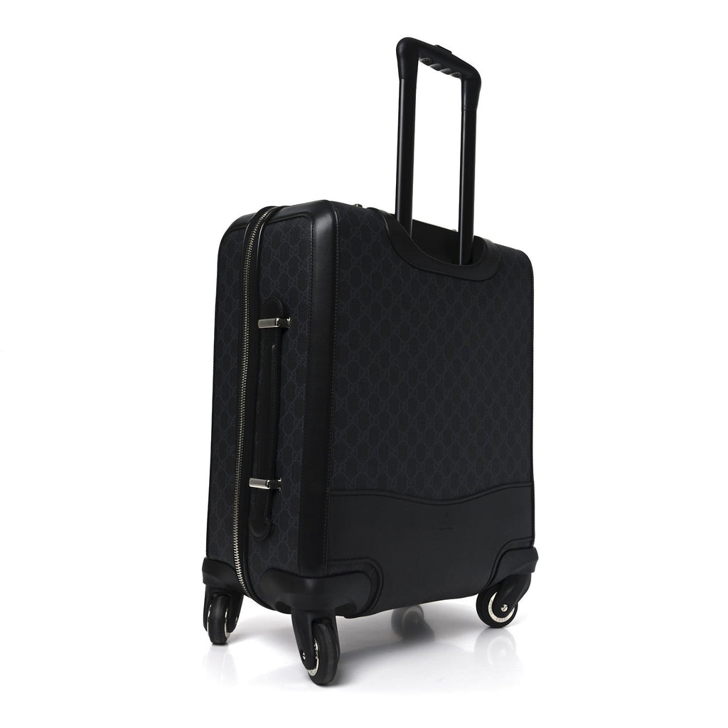 Gucci GG Supreme Monogram Calfskin Cabin Trolley Black