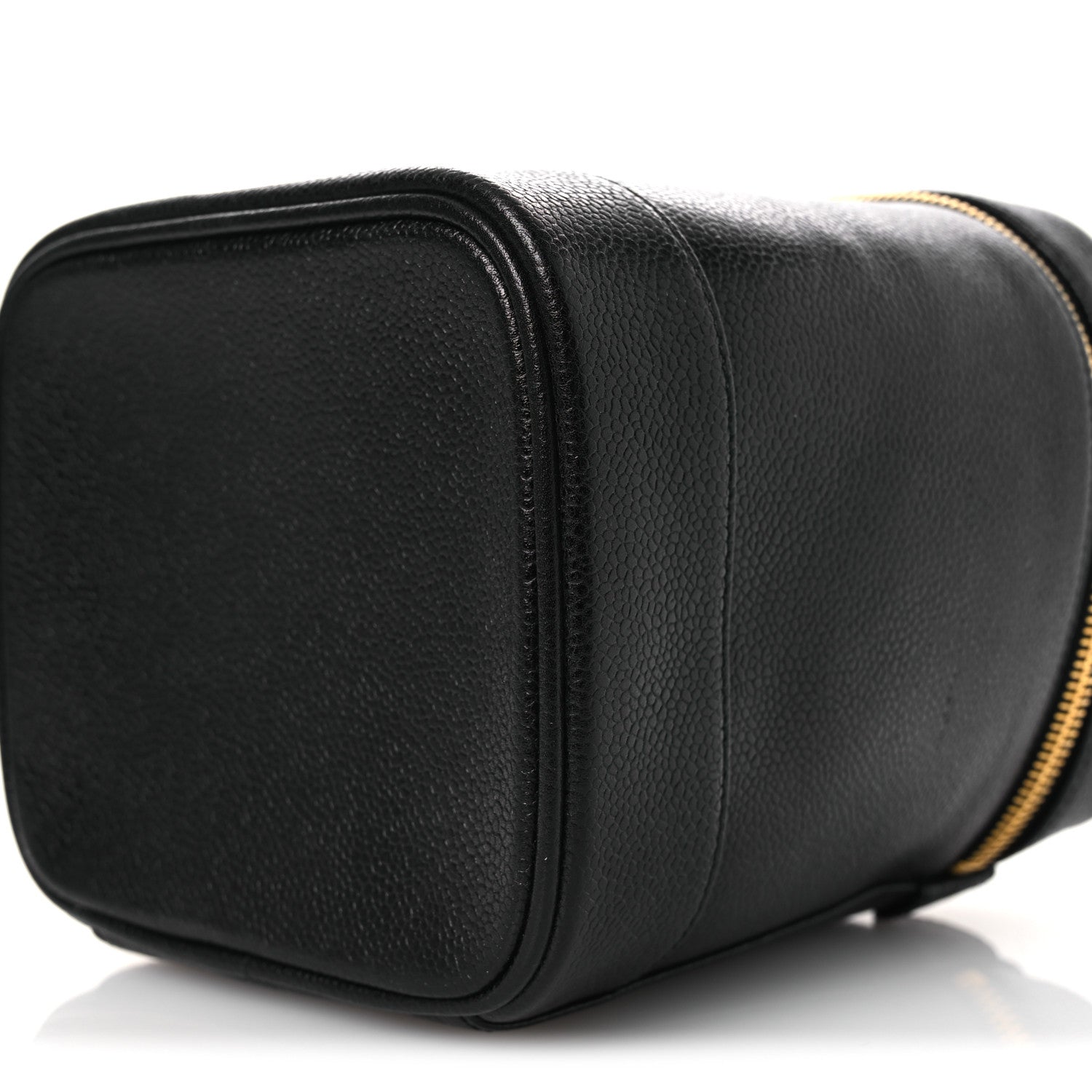 Chanel Caviar Vanity Cosmetic Case Black